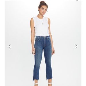 Mother Insider Crop Step Fray